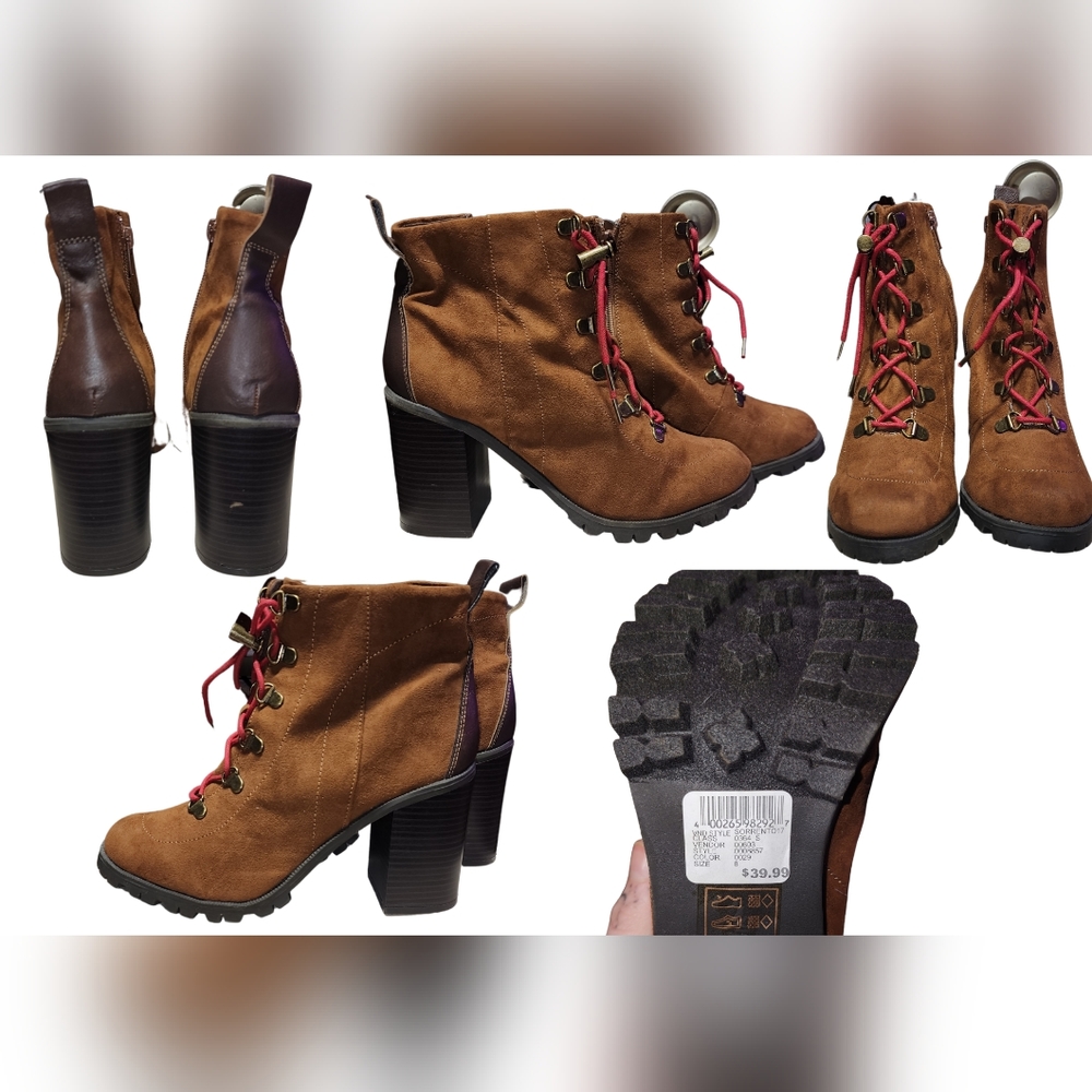 Chestnut Qupid Ankle Bootie Women's Size 8